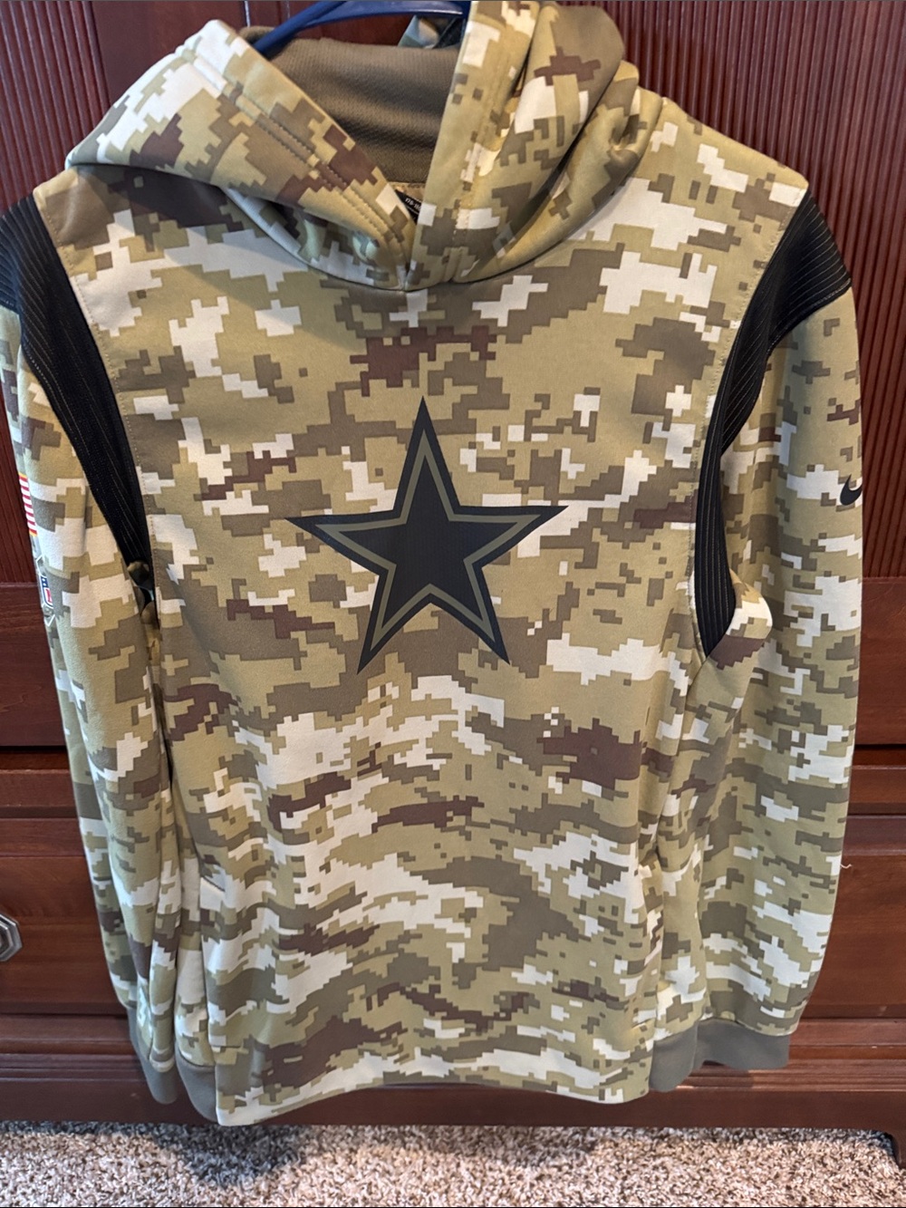Boys' Dallas Camo Hooded Pullover Jacket - Green Camo